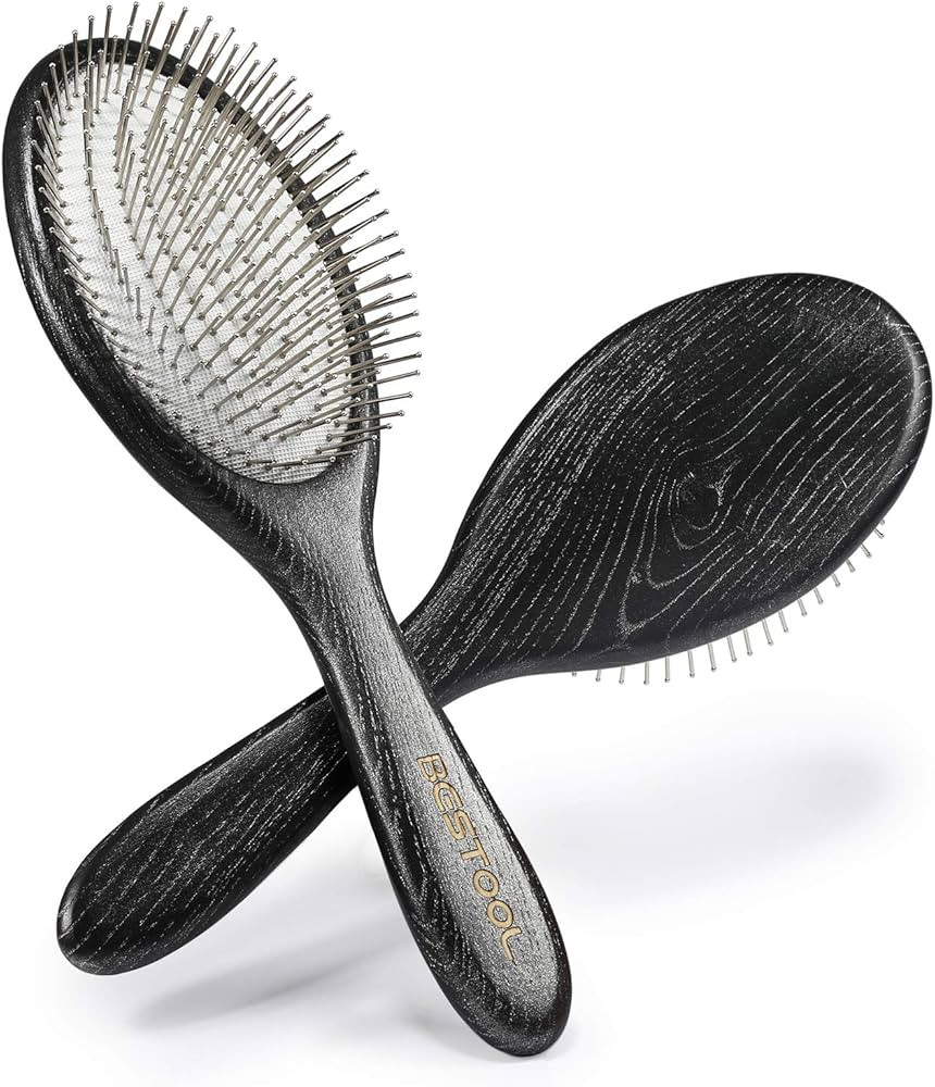 BESTOOL Hair Brush, Paddle Detangler Brush with Metal Bristles for Women/Men/Kids Detangling & Ma... | Amazon (US)