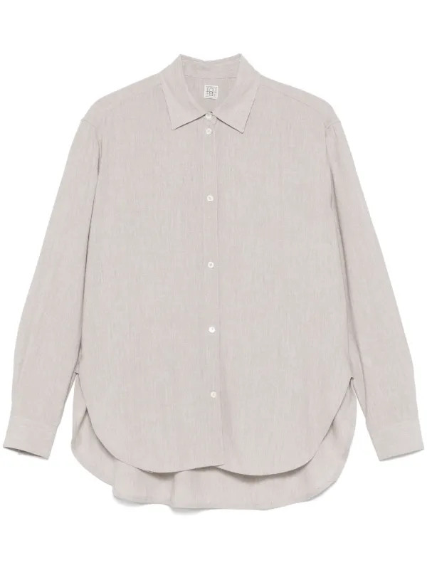 m\u00e9lange-effect shirt | Farfetch Global