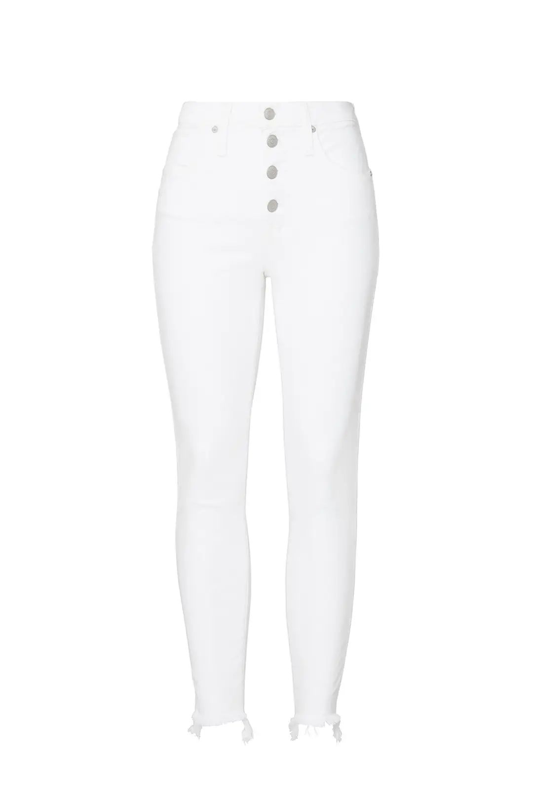 White High Rise Skinny Jeans | Rent The Runway