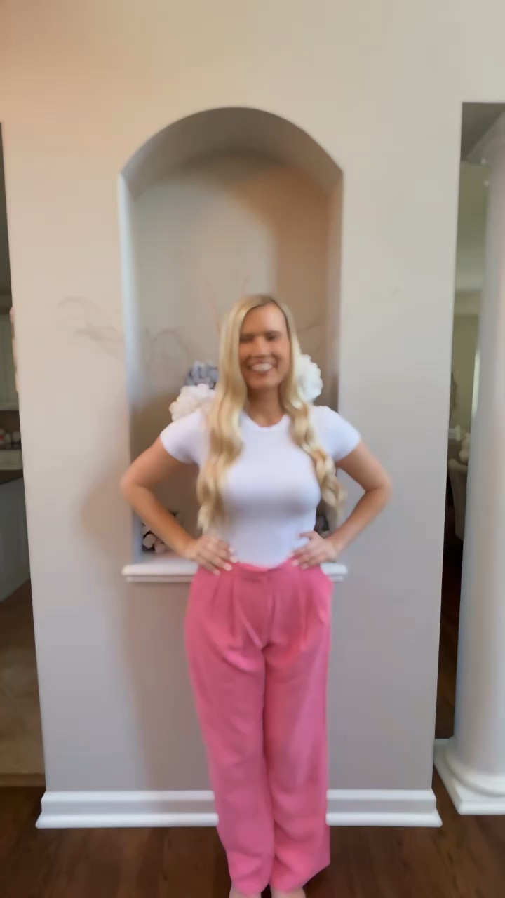 My favorite work pants are on sale + they come in pink…just in time for spring!!🌸🩷

Top: size small | fits tts
Bottom: size 28 long | fits tts

Abercrombie, Abercrombie pants, work wear, work outfits, work pants, pink pants, white tshirt, spring outfit, & spring outfit trend

#LTKsalealert #LTKstyletip #LTKworkwear