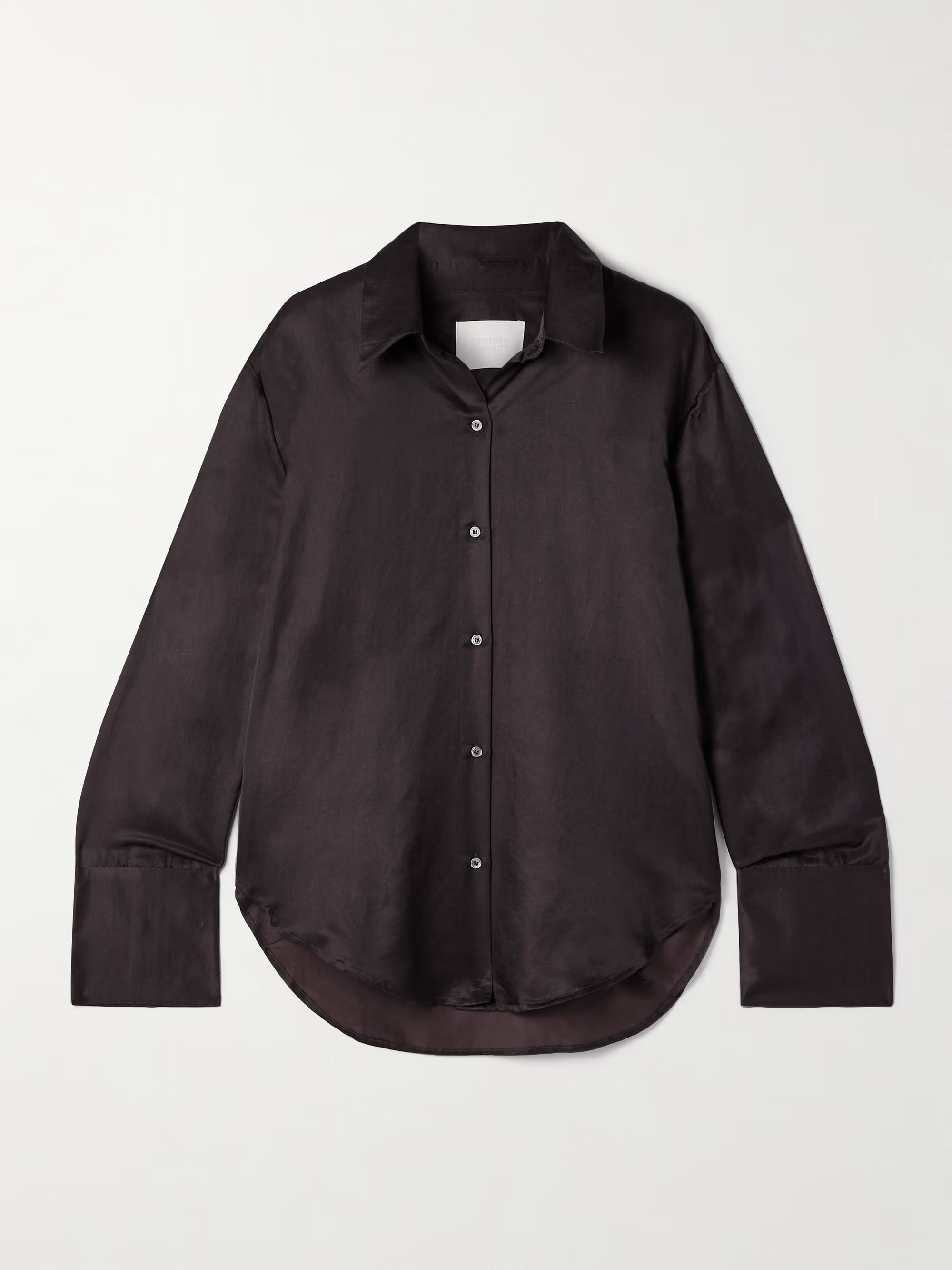 Camilla cotton and silk-blend satin shirt | NET-A-PORTER (US)