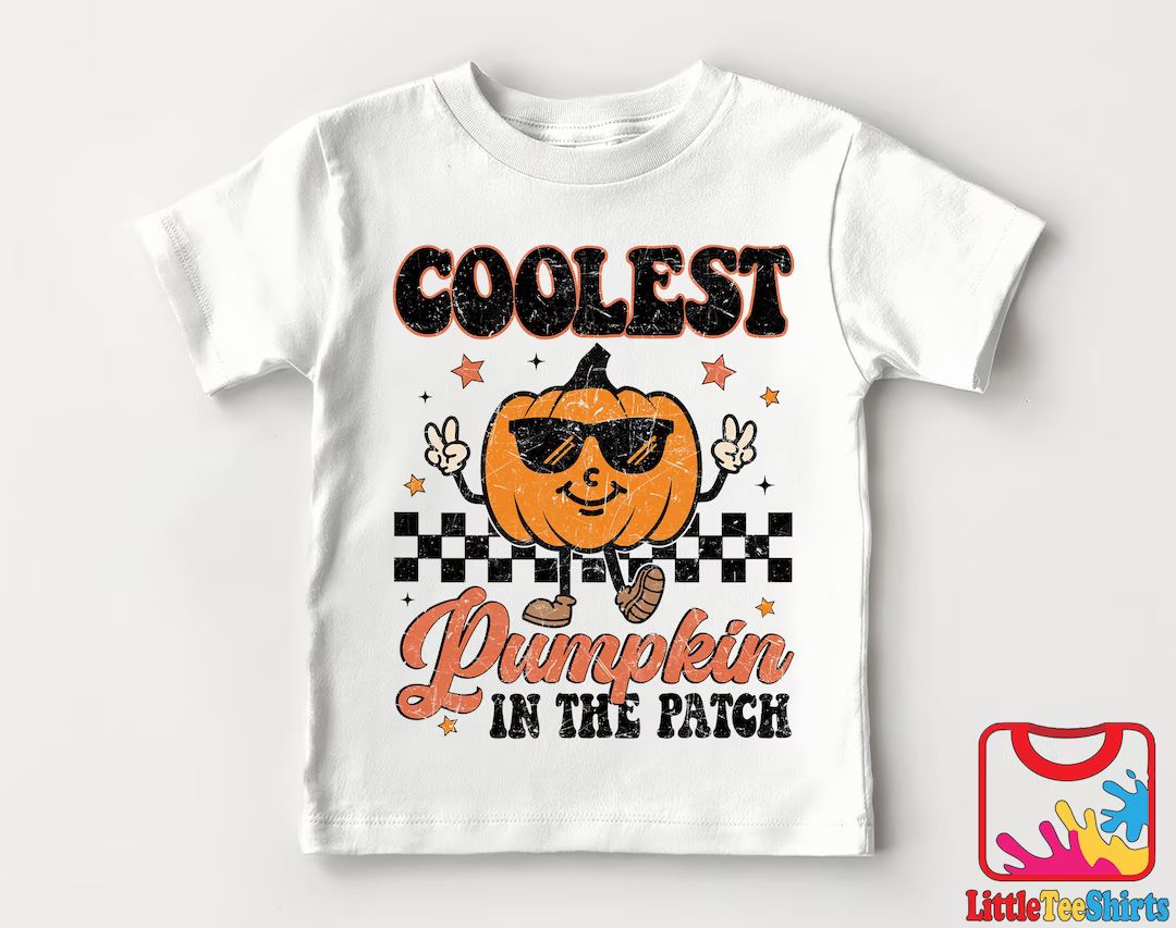 Coolest Pumpkin in the Patch Shirt Fall Vibes Toddler Tee - Etsy | Etsy (US)