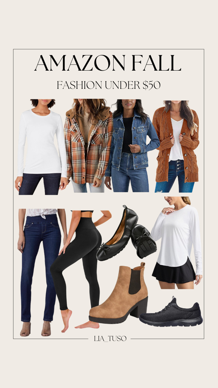 Amazon Fall Fashion Under $50 || Womens Plaid Shacket Jacket Long Sleeve || Women's 2025 Fall Long Sleeve || Women's High Chunky Heel || Women's Regular-Fit Long-Sleeve || Long Sleeve UV Protection Shirt || High Waisted Leggings for Women || Lee Women's Sculpting Slim Fit || Women's Flats || Women's Summits Sneaker 

#AmazonFallFashion #FallOutfits 

 #LTKSeasonal #LTKStyleTip #LTKautumn