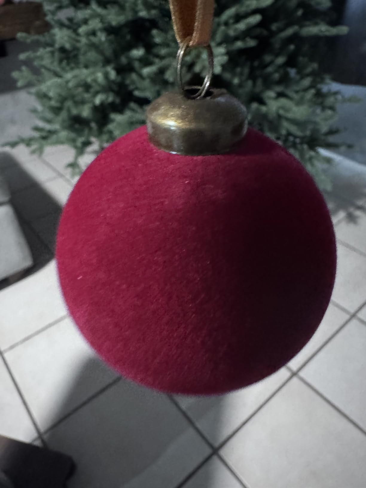 Liliful 15 Pcs Velvet Christmas Balls Bulk Flocked Christmas Tree Ball Ornaments Plastic Xmas Dec... | Amazon (US)