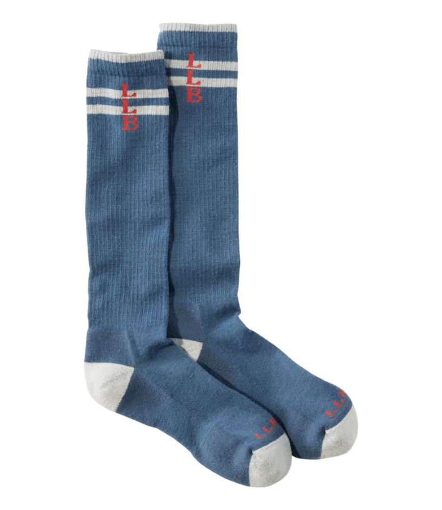 Adults' Katahdin Over the Calf Hiker Socks, Mountain Stripe | L.L. Bean
