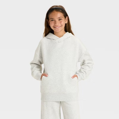 Girls' Oversized Fleece Hoodie Sweatshirt - art class™ | Target