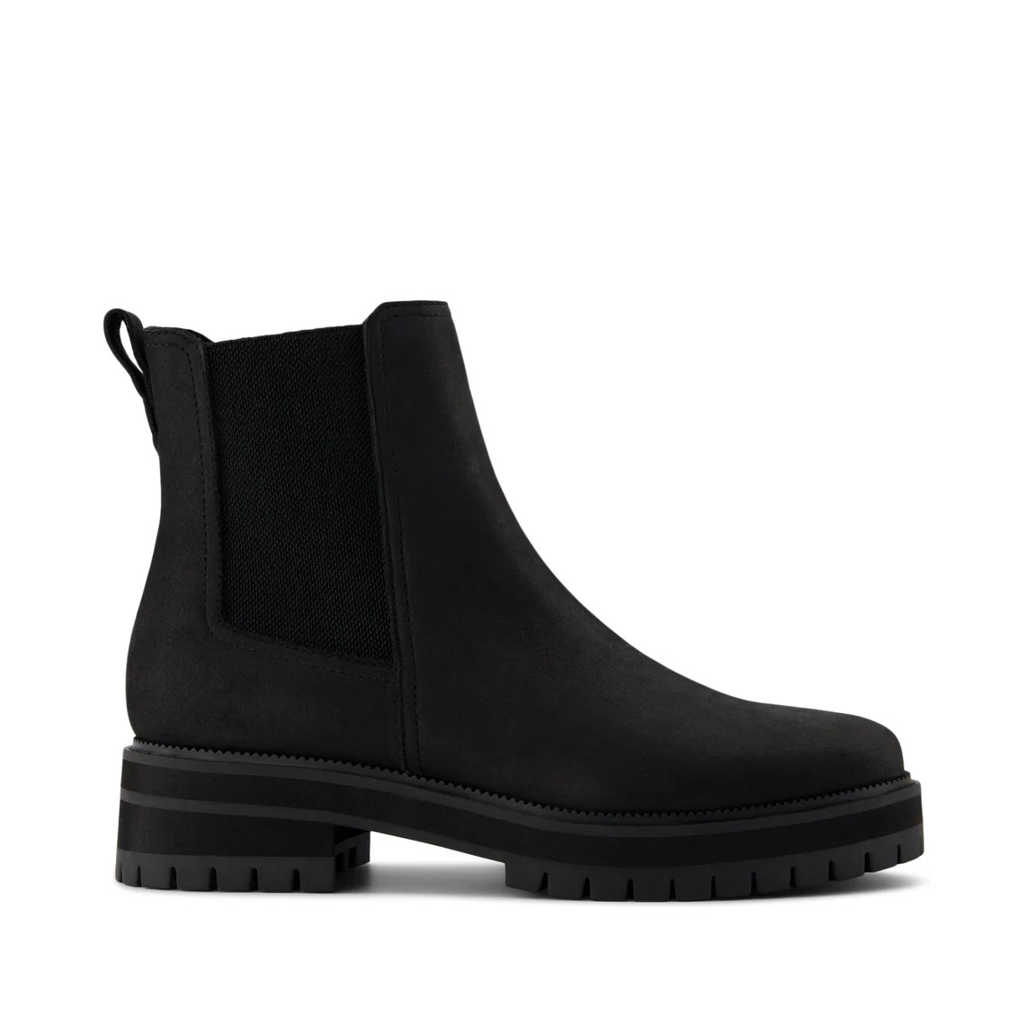 Bennet All Black Water Resistant Leather Boot | Toms EMEA