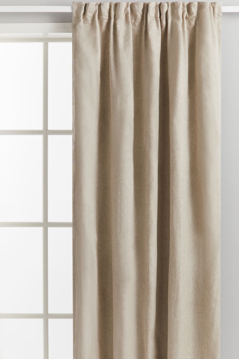 2-pack Blackout Lyocell-blend Curtains - Beige - Home All | H&M US | H&M (US + CA)