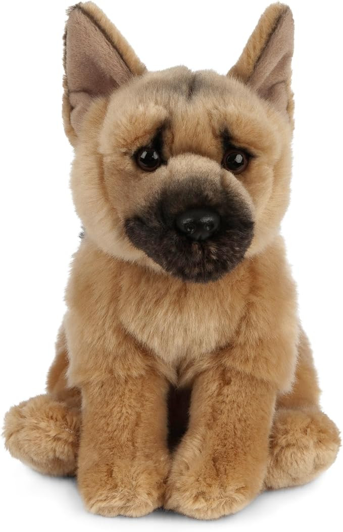 Living Nature German Shepherd Stuffed Animal | Fluffy Dog Animal | Soft Toy for Kids | 8 inches | Amazon (US)