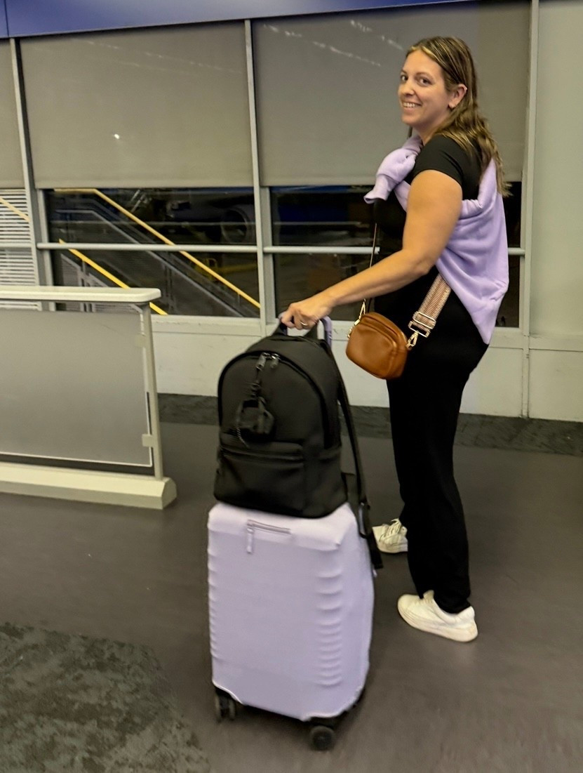 Airport fit and accessories 

Best suitcase around! 

#LTKTravel