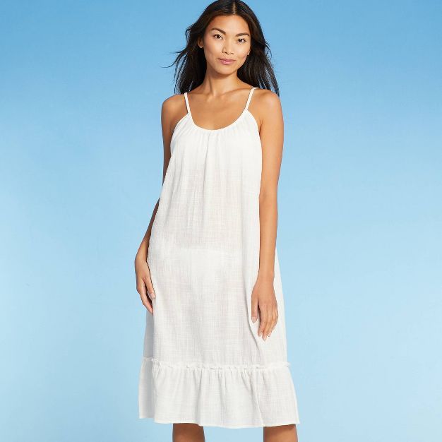 Women's Tiered Midi Cover Up Dress - Kona Sol™ | Target