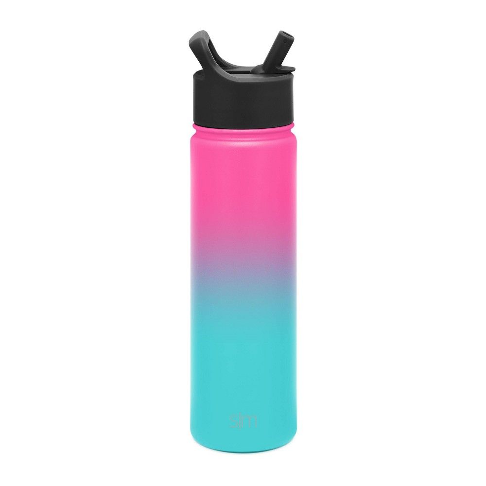 Simple Modern 22oz Insulated Stainless Steel Summit Water Bottle with Straw - Sorbet | Target