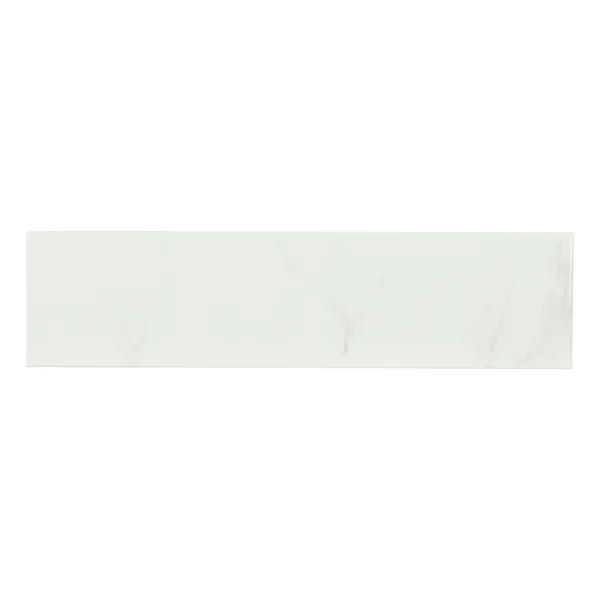 Classique White Carrara 4" x 16" Ceramic Marble Look Subway Wall Tile | Wayfair North America