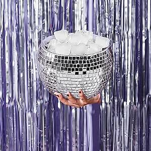 Disco Ball Ice Bucket - Last Disco Bachelorette Party Decorations | Groovy Barware, 70s Birthday ... | Amazon (US)