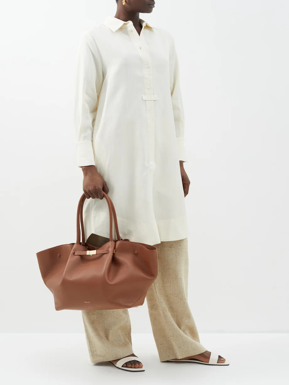 New York small grained-leather shoulder bag | DeMellier | Matches (UK)