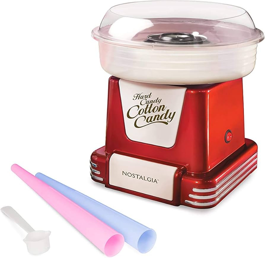 Nostalgia Retro Countertop Cotton Candy Maker, Vintage Candy Machine for Hard Candy & Flossing Su... | Amazon (US)