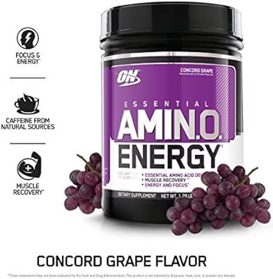 Optimum Nutrition Amino Energy - Pre Workout with Green Tea, BCAA, Amino Acids, Keto Friendly, Gr... | Amazon (US)