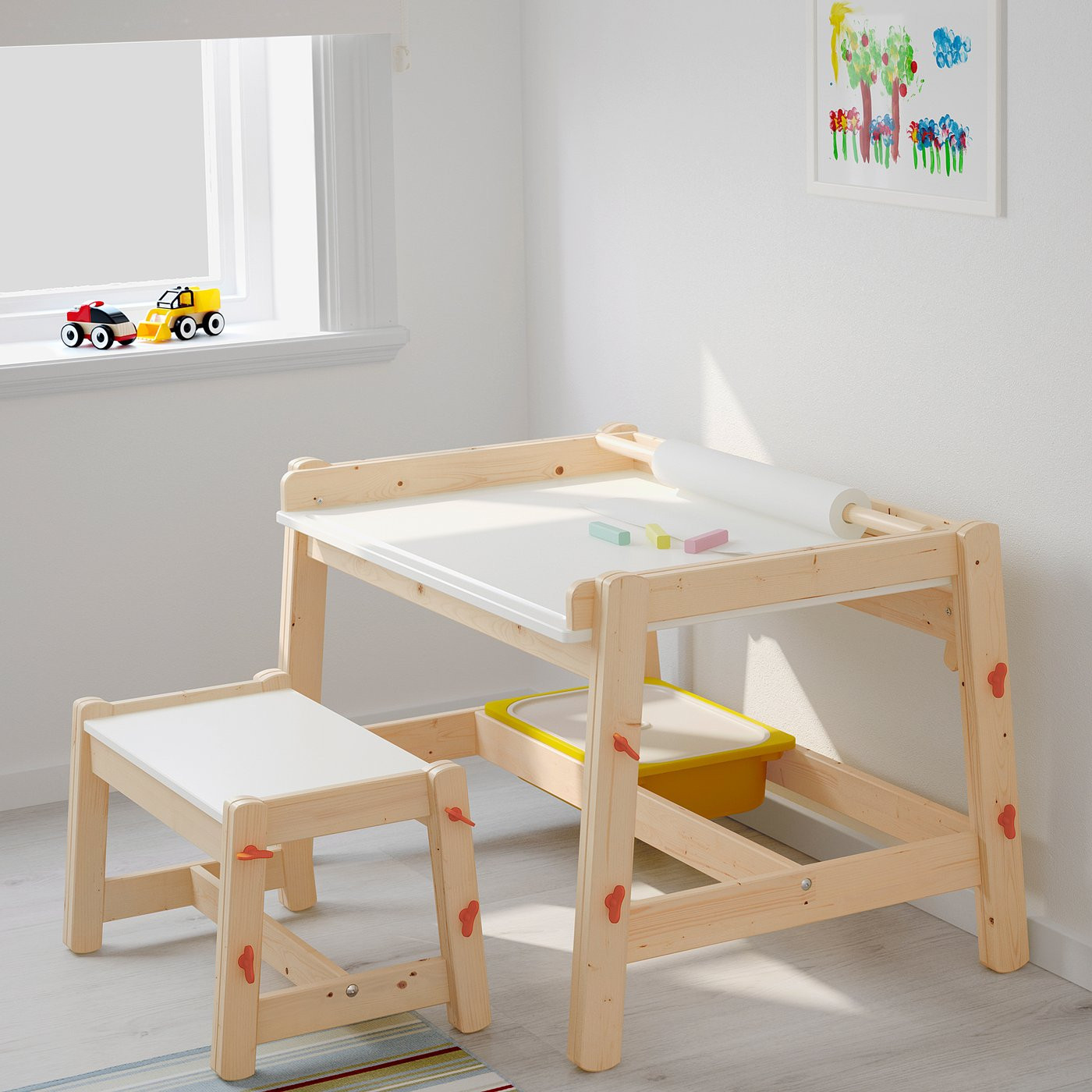 IKEA FLISAT child's bench, adjustable, Width: 21 5/8 | IKEA US