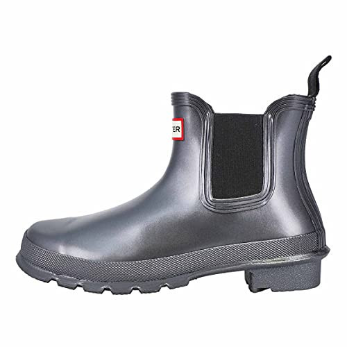 Hunter Women's Chelsea Boat Shoe, Black, 7 US | Amazon (US)