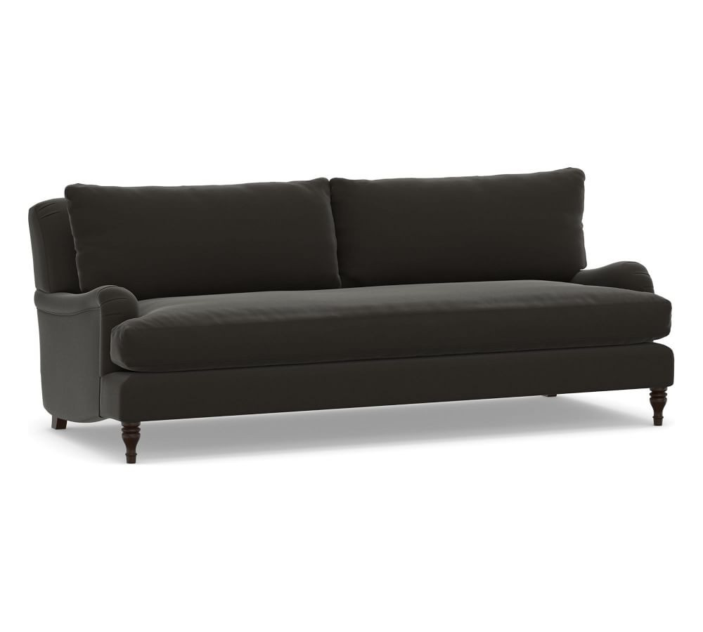 Carlisle English Arm Upholstered Grand Sofa 91" with Bench Cushion, Polyester Wrapped Cushions, P... | Pottery Barn (US)