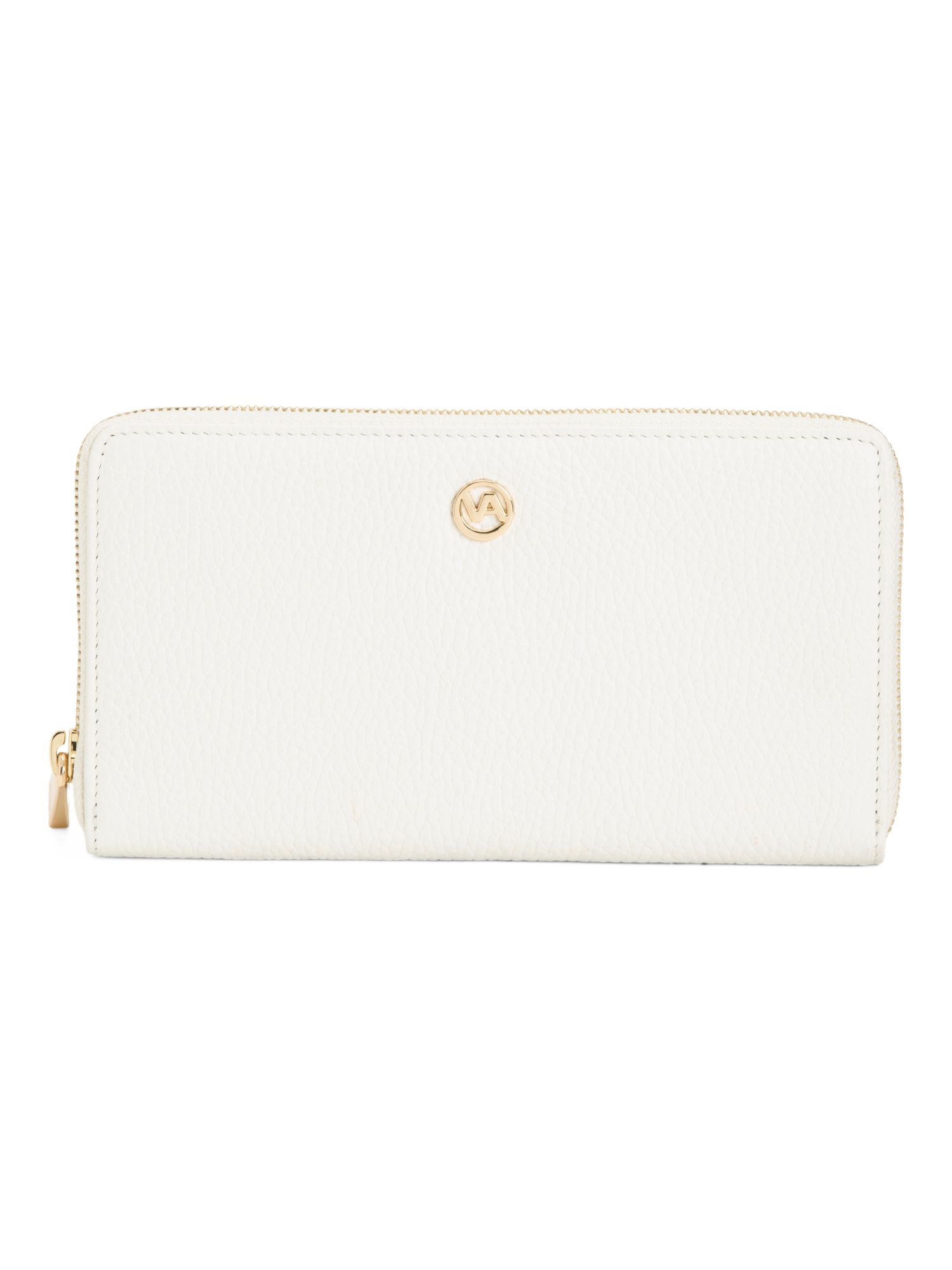 Made In Italy Leather Zip Around Wallet | TJ Maxx