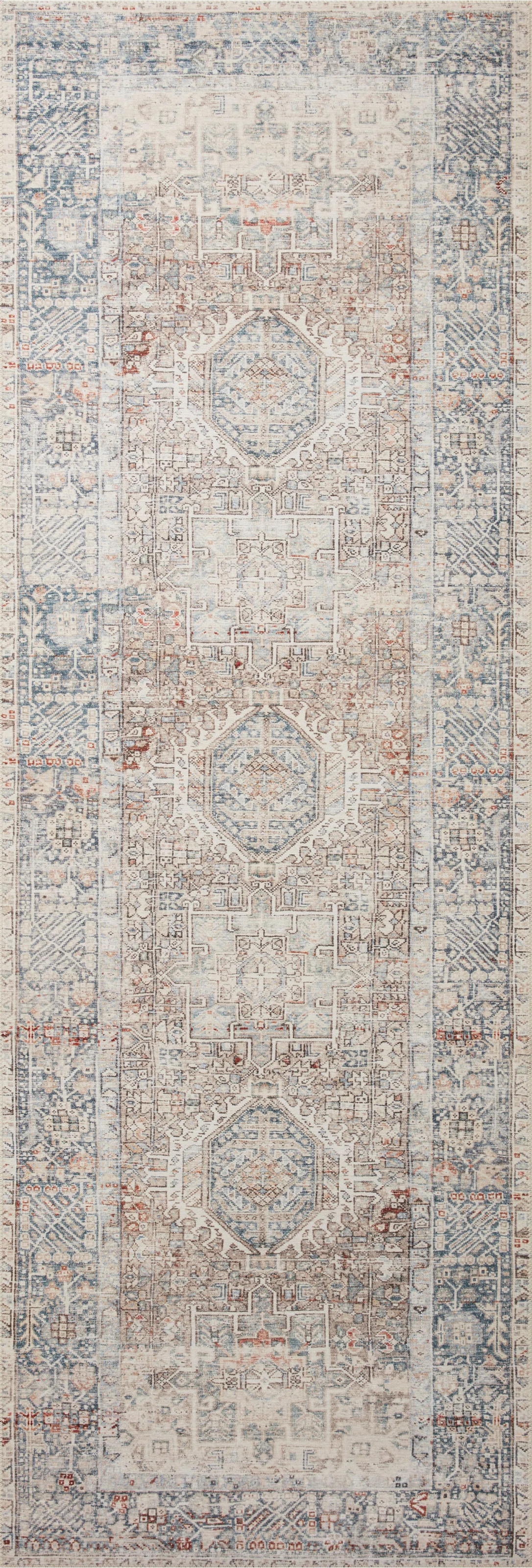 Jules Oriental Area Rug in Natural/Ocean | Wayfair North America