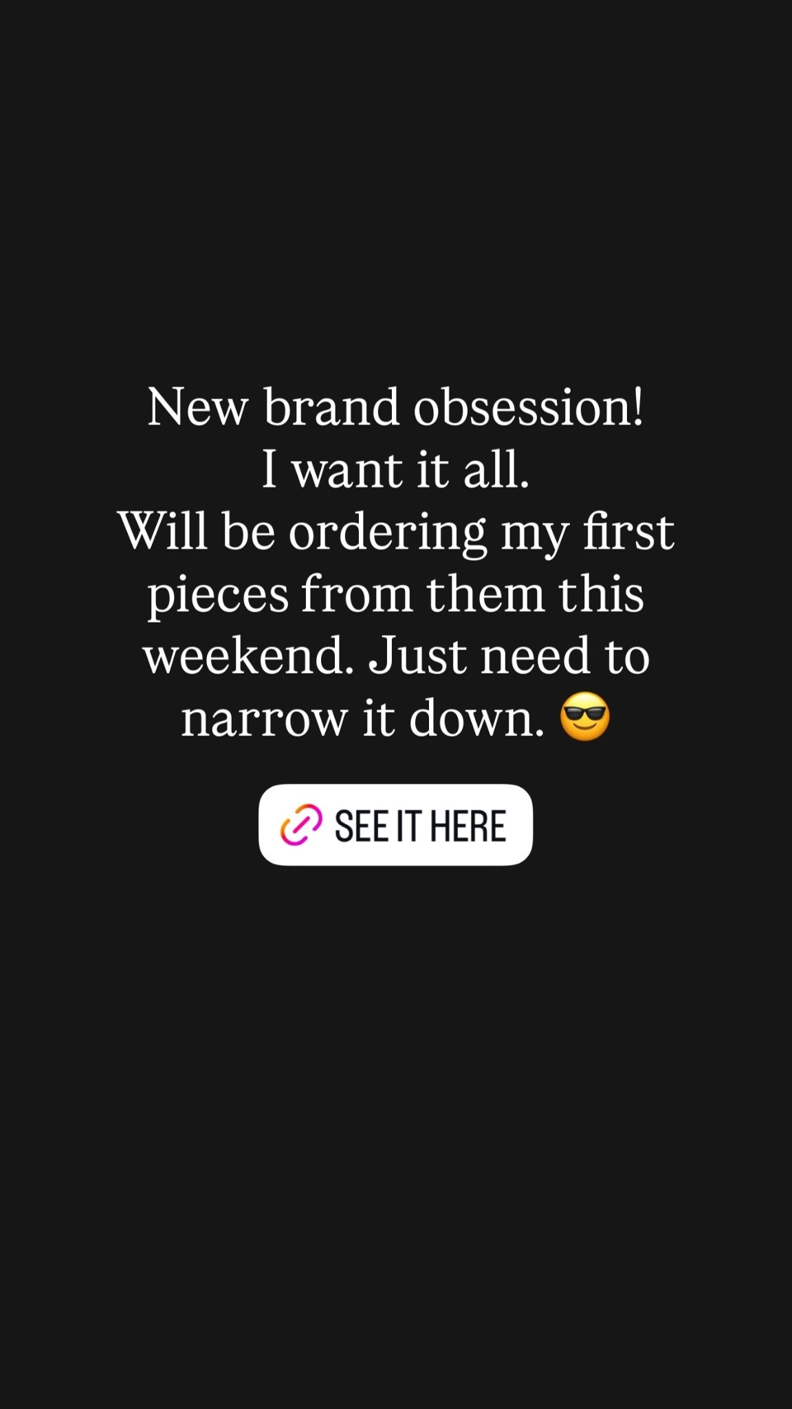 New brand obsession!
I want it all.
Will be ordering my first pieces from them this weekend. Just need to narrow it down. 😎