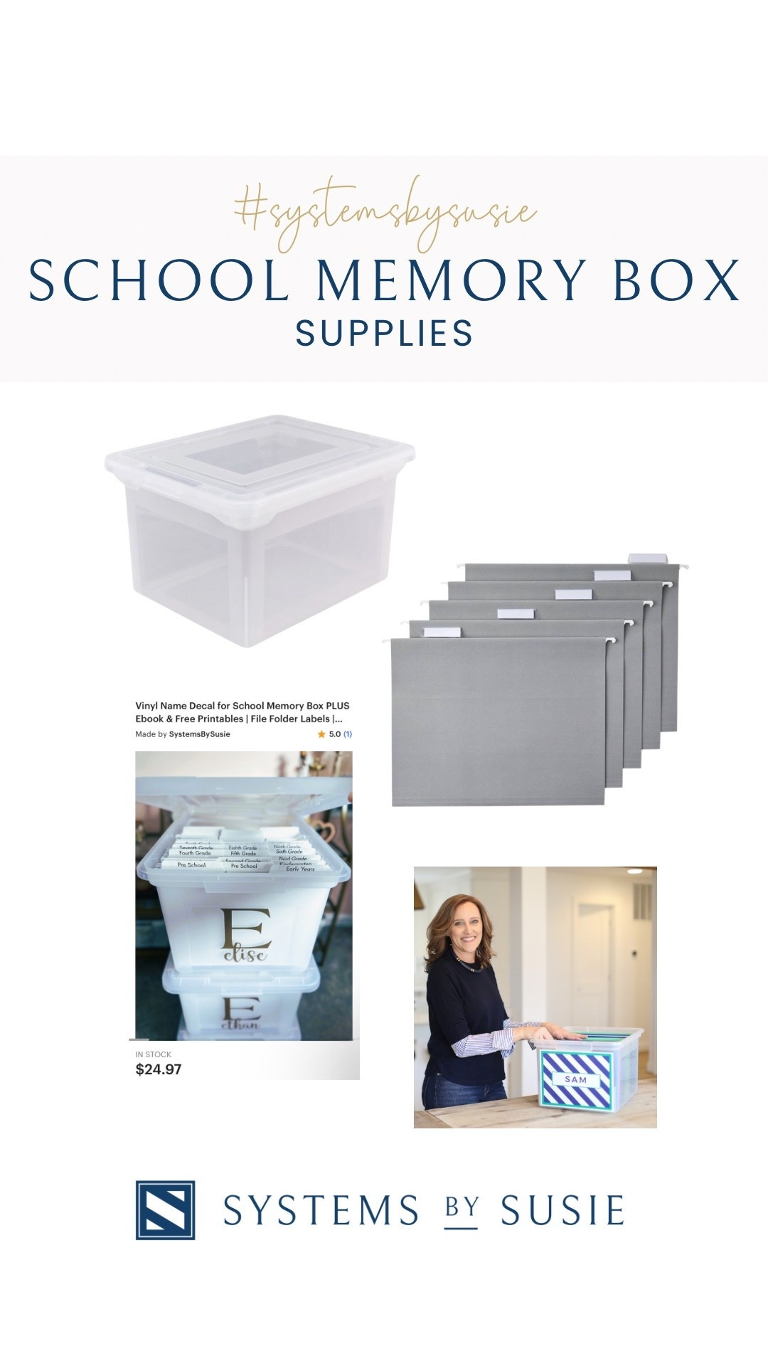 Grab everything you need here to create your very own School Memory Box! 
