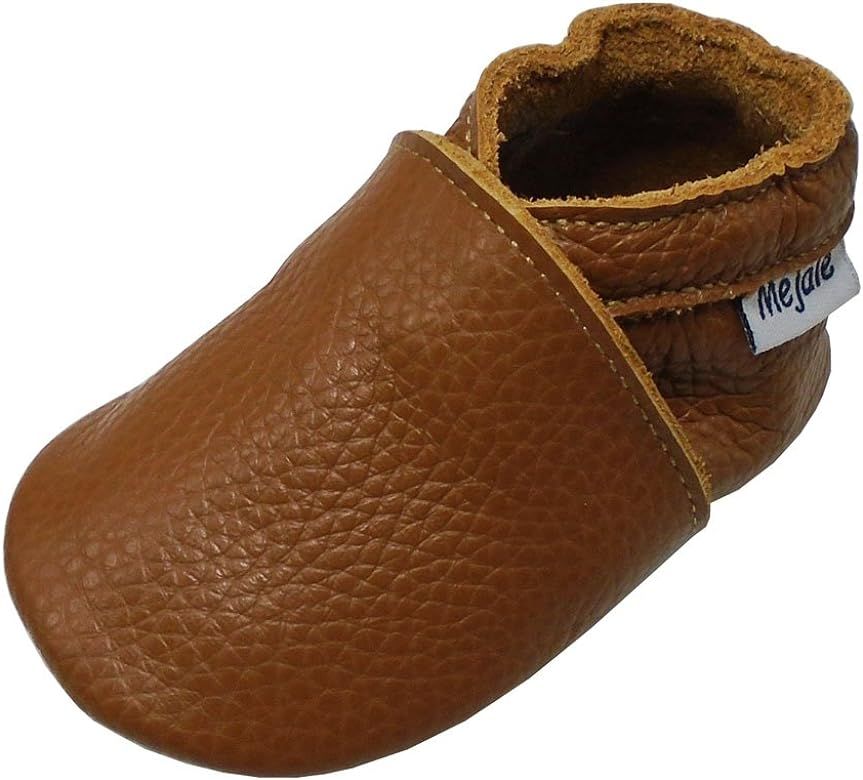 Mejale Baby Infant Toddler Shoes Slip-on Soft Sole Leather Moccasins Pre-Walkers | Amazon (US)
