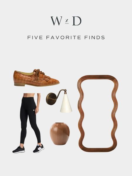 This week’s Five Favorite Finds… including the derby shoes I’m eyeing for fall, a statement-making wooden mirror, and more ✨