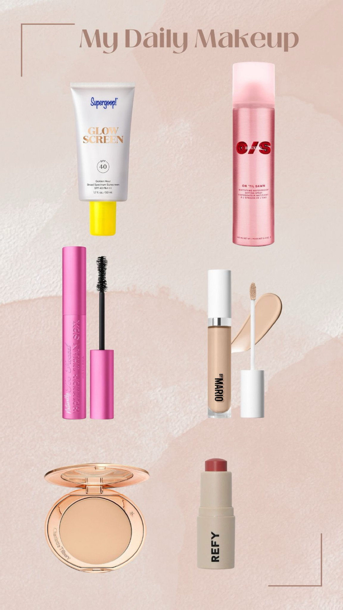 My Daily Makeup

#LTKStyleTip #LTKBeauty #LTKGiftGuide