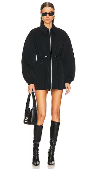 Tech Gabardine Zip Jacket in Black | Revolve Clothing (Global)