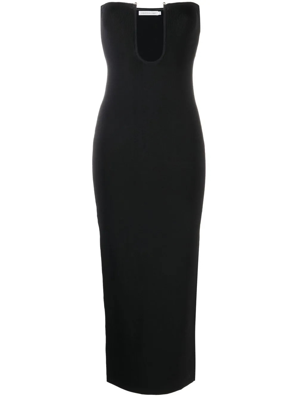 plunge strapless tube maxi dress | Farfetch Global