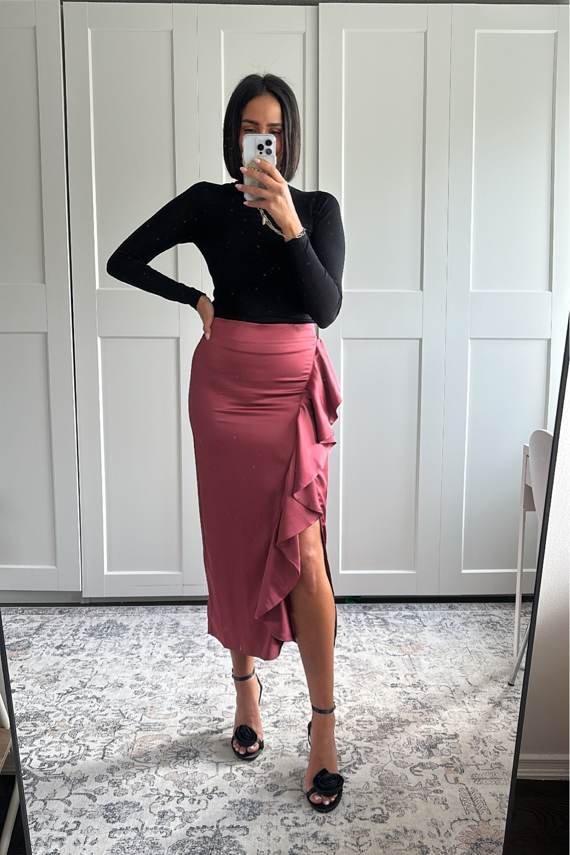 Small top 
Small skirt 

#LTKHoliday #LTKSeasonal #LTKGiftGuide