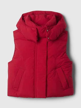 Cropped Duvet Wrap Puffer Vest | Gap (US)