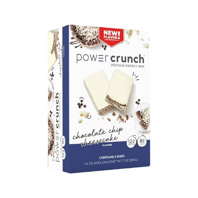 Power Crunch Energy Chocolate Chip Cheesecake Protein Bar - 5ct: High-Protein Snack, Crunchy Texture, 12g Protein | Target