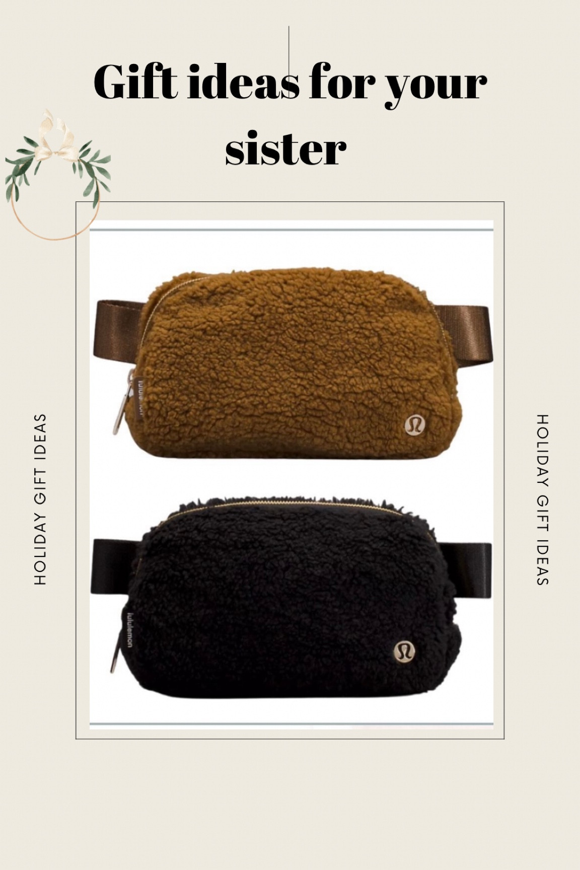 Fleece belt bags from Lululemon are restocked. Such a great gift idea. 

#LTKunder100 #LTKSeasonal #LTKHoliday
