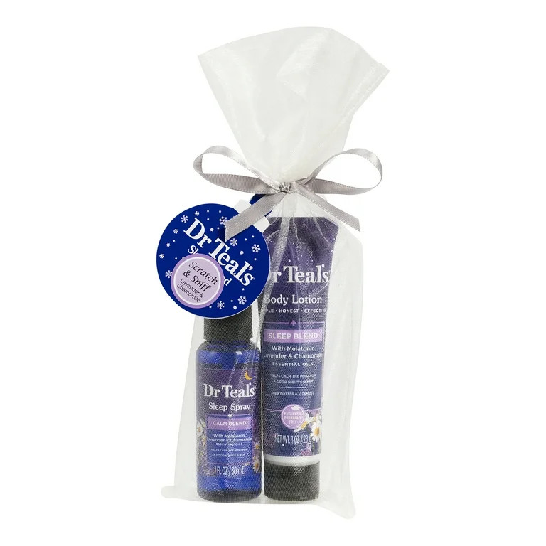 Dr Teal's Sleep Spray and Body Cream Duo with Melatonin, Lavender & Chamomile Essential Oils | Walmart (US)