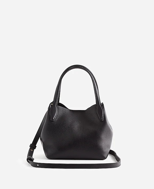 The Mini Shopper Tote in Soft Grain Pebbled Leather | Madewell