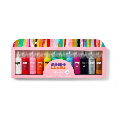 12ct 3D Multi-Surface Paints - Mondo Llama™ | Target