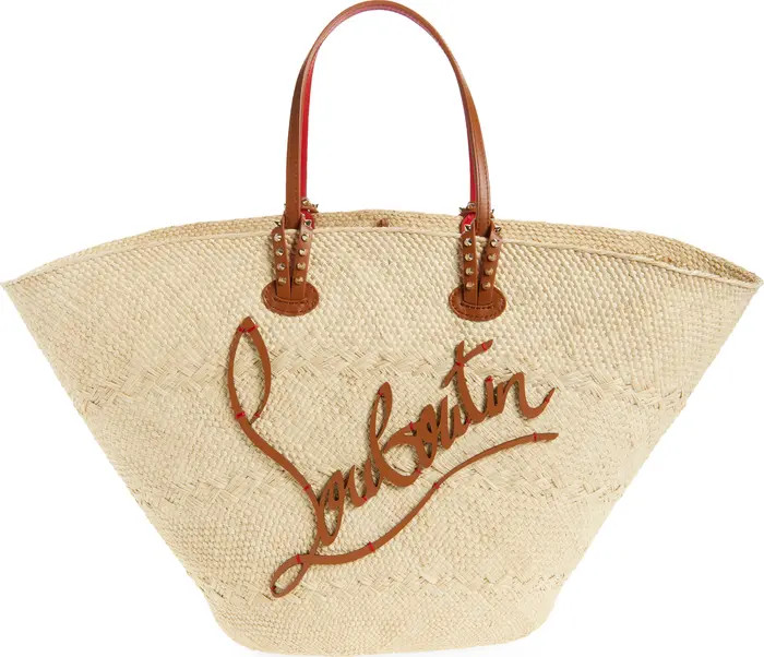 Large Cabata Woven Raffia Basket Tote | Nordstrom