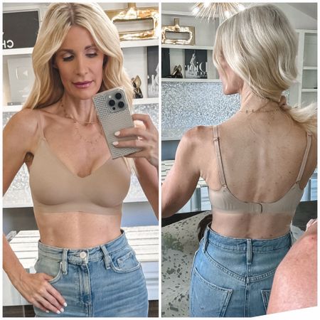 Found the perfect bra to wear under a tee - super comfy, no lines, no under wire but you get the support of under-wire, made of the best material that feels like second skin! I’m wearing a size small.

#LTKOver40 #LTKStyleTip #LTKFindsUnder100