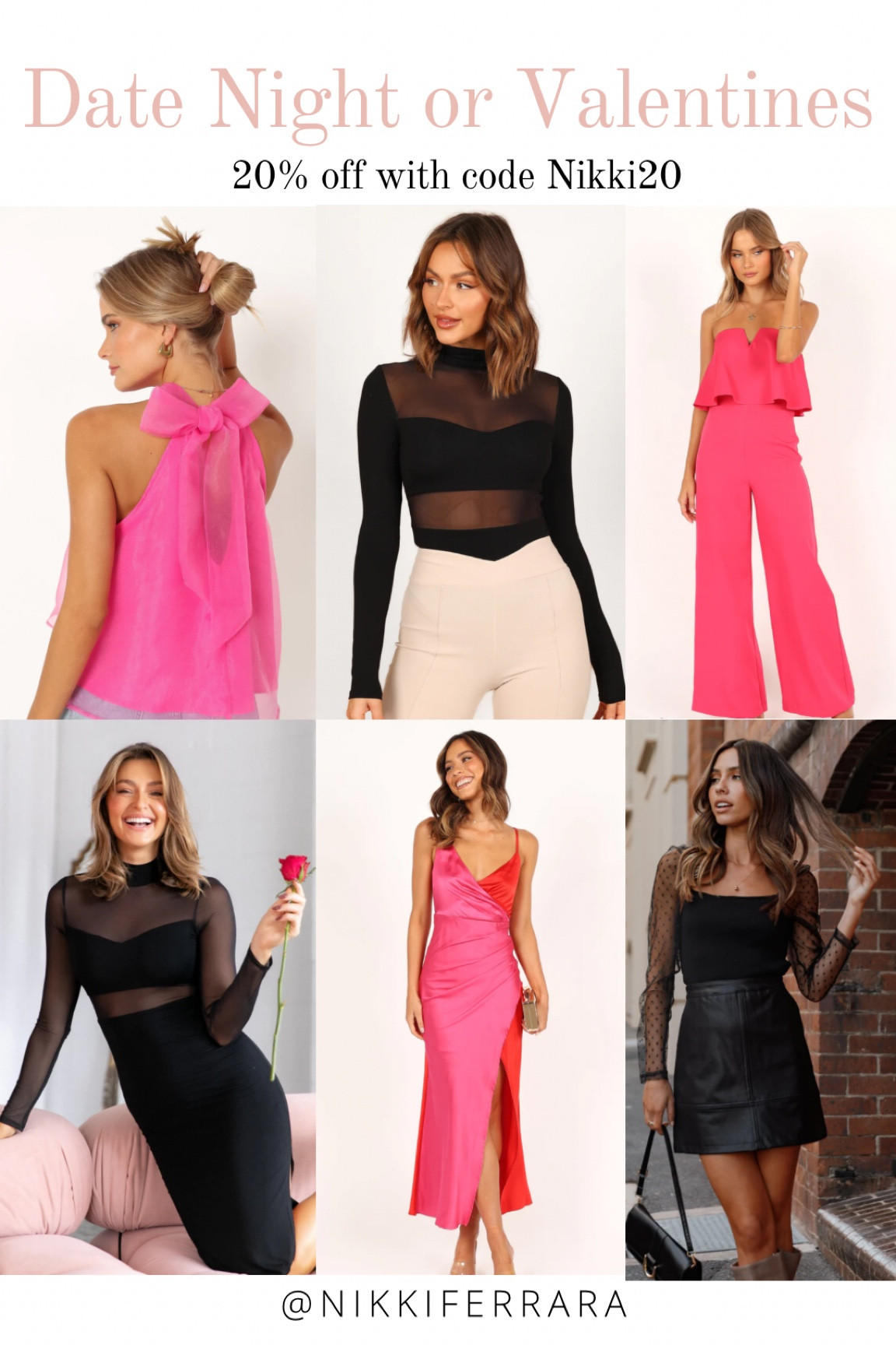 VALENTINES or DATE NIGHT 🖤💕 
20% with Code Nikki20  Petal & Pup


Valentine’s Day outfit, slip dress valentines outfit, date night outfit, try on reel, tryon, Amazon outfit, Amazon, Spanx dupes, faux leather leggings, faux leather pants, Spanx, pink dress, sequin dress, feather dress, feather sleeves, feather sleeve blazer, see through bodysuit, black bodysuit, sequin skirt, silver sequin skirt, viral Amazon, two piece sets, birthday dress, birthday outfit, sexy outfit, black lace bodysuit, white blazer, party outfit, party girl outfit

#LTKSeasonal #LTKparties #LTKmidsize