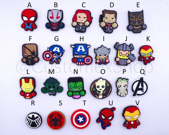 Marvel Avengers Crocs/shoe Charms | Etsy | Etsy (US)