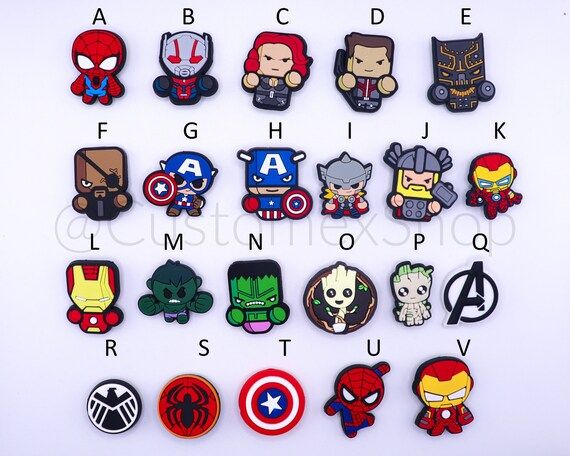 Marvel Avengers Crocs/shoe Charms | Etsy | Etsy (US)