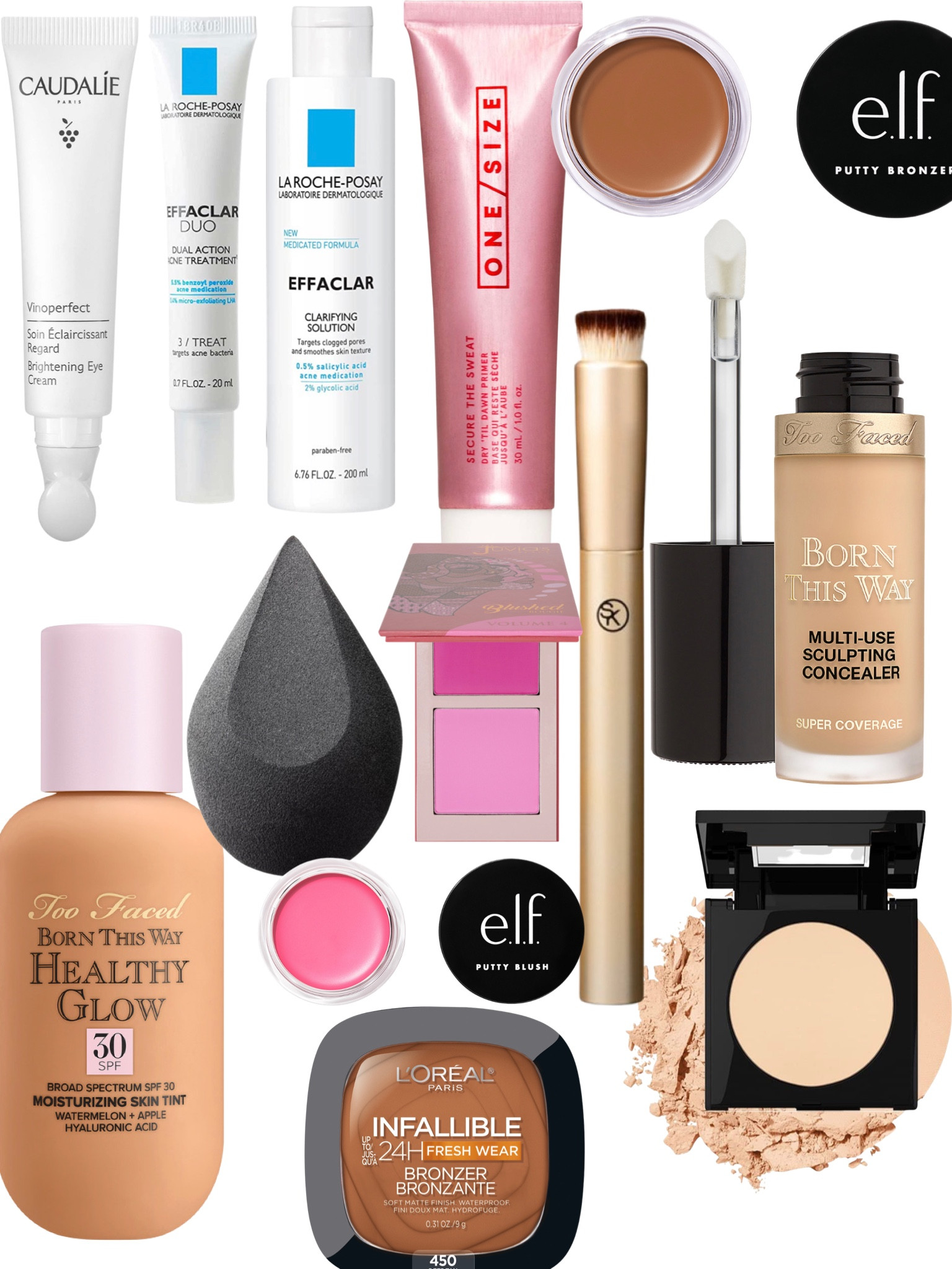 Hey girlies! Here are my most recent makeup favs for an everyday look. In my TikTok GRWM (link: https://www.tiktok.com/t/ZTRwufLeg/ ) I used these products. Click the link for the final look🤍

#LTKbeauty #LTKunder50