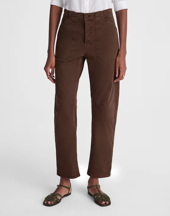 The Darted Barrel-Leg Utility Pant | Madewell
