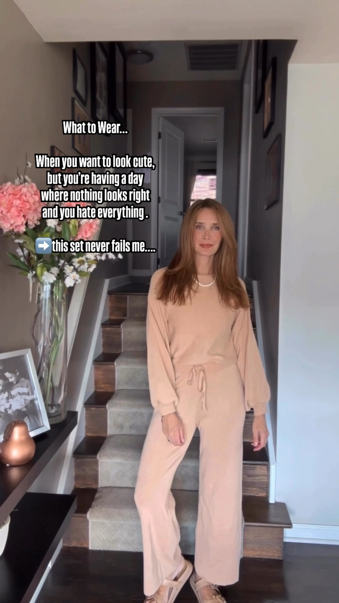 On sale for $32 and the black set is $25🤯 This is a tight knit sweater set that is such good quality! 

 I promise it doesn’t look like pajamas! Some sets say you can wear them out and they just look like you’re wearing pajamas 😆 This one looks way more expensive than it is and it’s a thicker sweater knit that is so soft and has tons of stretch!

I wore this set  a lot last year and always got compliments. It would looks super cute with Uggs too🤎

It really is perfect for those days where you just feel gross and don’t know what to wear. When nothing seems to look right and you just don’t feel like putting an outfit together. 

5’8” 130lbs
Size small

#LTKFindsUnder50 #LTKFindsUnder100 #LTKSaleAlert