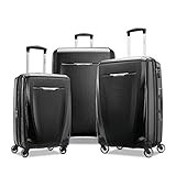 Samsonite Winfield 3 DLX Hardside Expandable Luggage with Spinners, Black, 3-Piece Set (20/25/28) | Amazon (US)