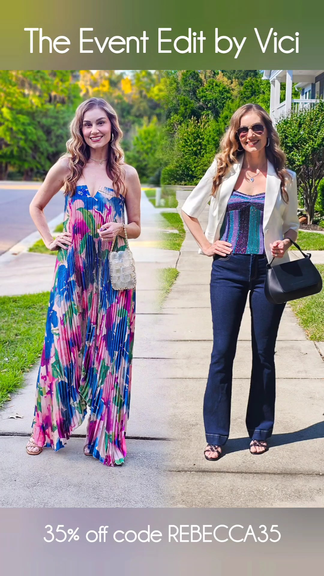 The outfits just keep getting better 😍✨ @vici just dropped The Event Edit and I’m already obsessedTwo looks, endless event-ready moments 💃 from chic + elevated to effortlessly pretty — and this is just the beginning 👀 stay tuned for more to come!BTW this cute striped top has a matching skirt too and it’s SO good 🤍 a full set moment we love 🙌Shop these looks + more of my faves here. ✨ Use code REBECCA35 for 35% off sitewide — don’t miss this one!!#vicicollection #eventedit #springstyle #summerstyle #ltkstyle #ltkit #outfitinspo #eventready #gifted

#LTKootd #LTKSaleAlert